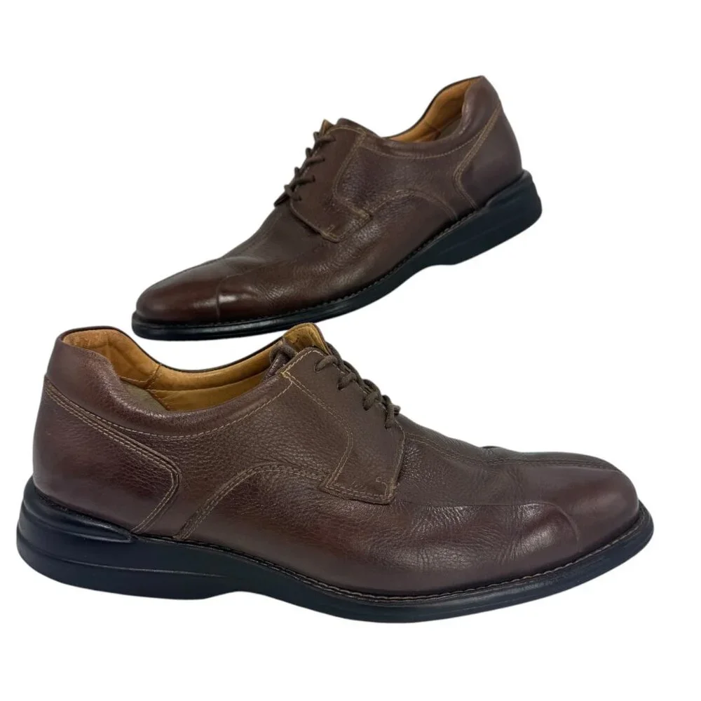 Johnston & Murphy Mens 10.5M Shuler Bicycle‎ Oxford Leather Shoes  20-7223